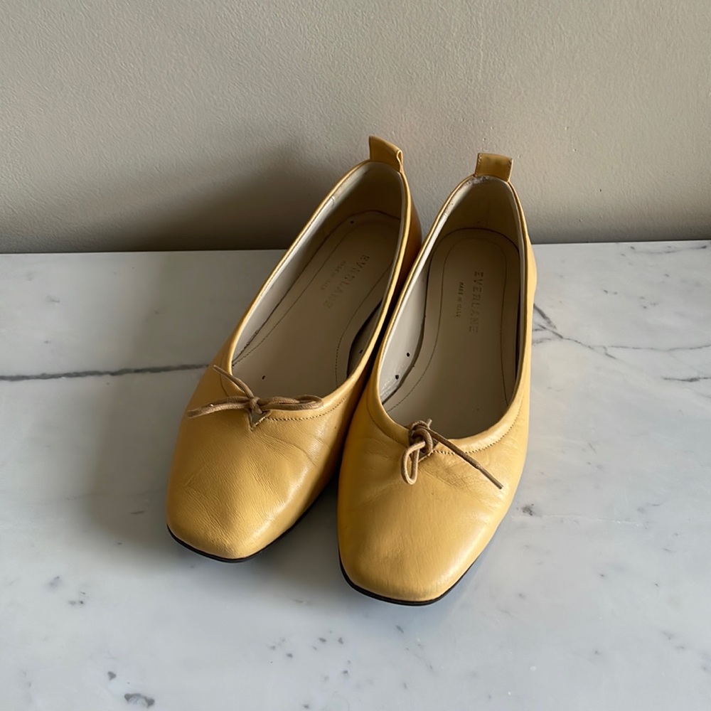 Yellow Everlane Flats